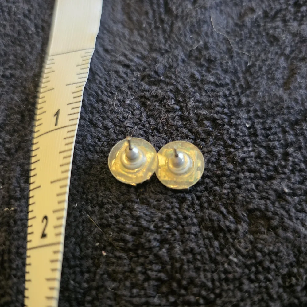 Tory Burch Silver Stud Earrings - Picture 3 of 3